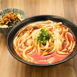 麻辣鶏白湯うどん ＆ ミニ鶏そぼろ丼セット