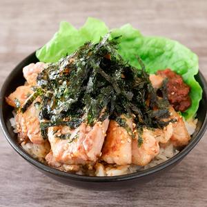 (肉大盛:200g)韓国のりサムギョプサルDON！