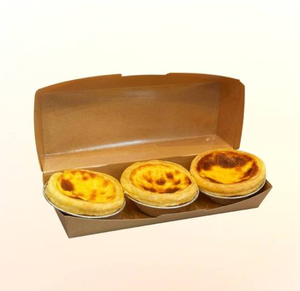 エッグタルト3個パック Egg Tart Box