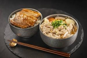 豚汁と豚飯 Pork Miso Soup and Pork Rice