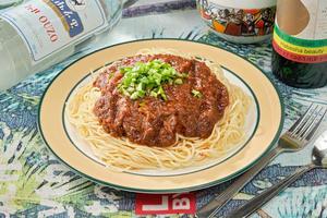 ミートソースパスタ