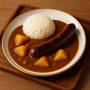 自家製カレーライス+黒豚ソーセージ