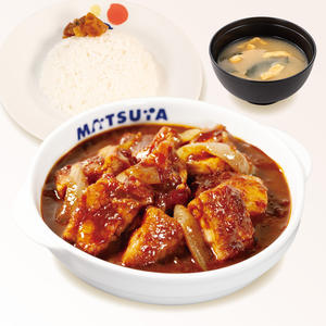 ごろごろ煮込みチキンカレー(味噌汁付)