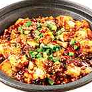 四川山椒と唐辛子の本格麻婆豆腐