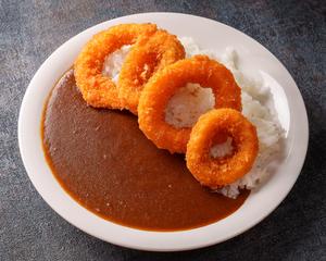 おいしいイカリングフライカレー