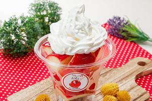 おすすめ【カット・ホイップクリーム付き】プレーンりんごあめ