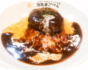 自家製デミハンバーグオムライス