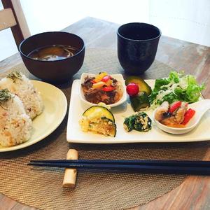 自然派調味料と旬のお野菜をたっぷり使った日替わり弁当(ハーフ)*お味噌汁つきません