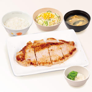 豚ロースグリル定食(味噌汁付)