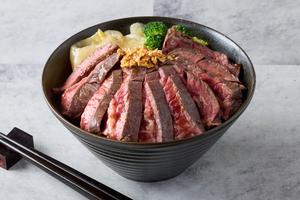 【肉増し1.5倍】にんにく醤油の牛ハラミ丼(150g) Large Garlic Soy Sauce Harami Steak Bowl
