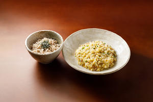 チャーハンミニざるそばセット