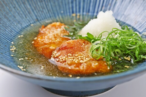かぼちゃ餅の揚げ出し