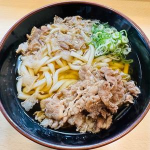 肉かすうどん