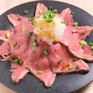 おろしポン酢の熟成ローストビーフ丼