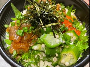 オクラ丼