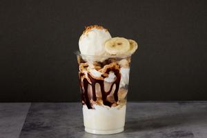 チョコバナナミルクアイスパフェ(300ml)Chocolate Banana Milk Ice Parfait