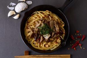 和風 5種キノコのペペロンチーノ Mushroom Peperoncino