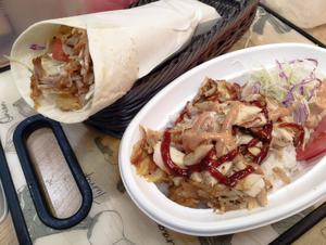 ケバブー ラップ ケバブーライスkebab wrap and kebab rice