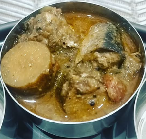 鰯の梅ゴボウ煮カレー