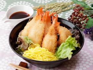 【出汁醤油】ミニ海老フライ丼