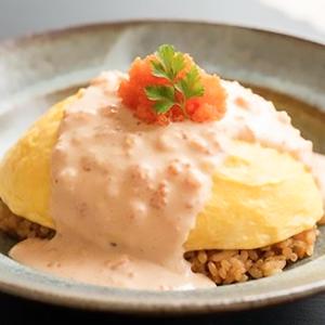 明太ソースのオムライス