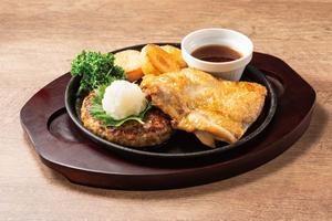 【D6】おろしハンバーグ＆米どりのグリル