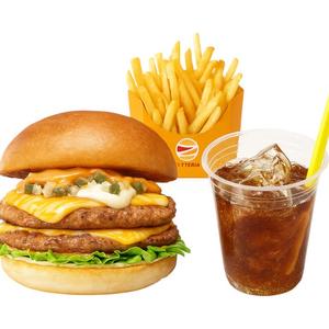 【セット】ダブル絶品チーズバーガー Double ZEPPIN(Supreme) Cheeseburger Set