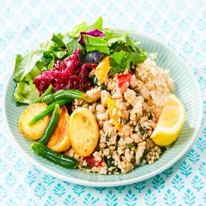サラダ増し！ガパオライス More salad！ Gapao Rice