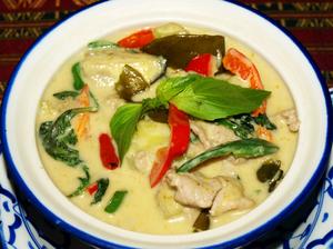 K-1 グリーンカレー+タイ米 Green Curry + Rice