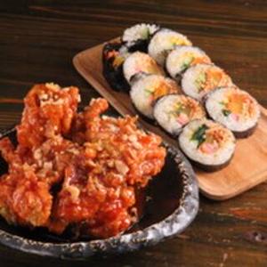 ヤンニョムチキン (骨なし) 6個＆タッカルビのり巻き