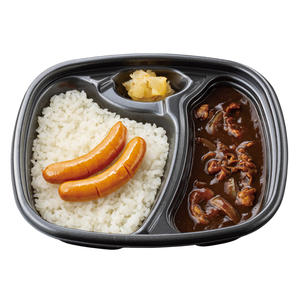 ほっともっと プレミアム牛肉黒カレー(ウインナー)