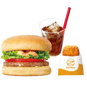 ゼッテリア ZETTERIA 【モーニングセット】モーニングマフィン Sausage Muffin with Tomato ＆ Lettuce Set