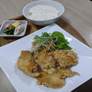 鶏ムネ唐揚げ定食