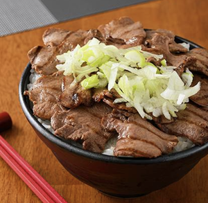 ネギ牛タン丼 Green Onion Beef Tongue(3㎜) Bowl