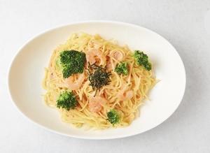 エビとブロッコリーの明太子パスタ