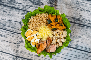【美肌効果】サーモンクリーミーサラダボウル 【Beautiful Skin Effect】 Salmon Creamy Salad Bowl