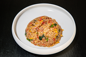 エビ香る菜の花炒飯