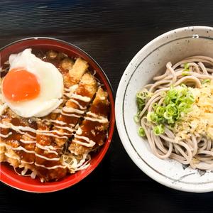 ソースカツ丼とミニそばセット