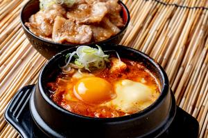 キムチチーズスンドゥブ～ミニカルビ丼セット～