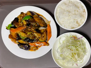 上海風ナス定食