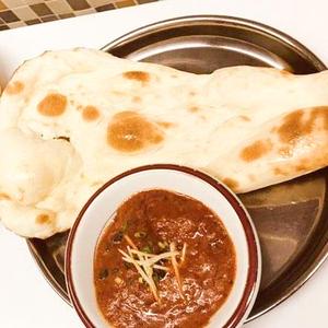 マトンカレー +ナン Mutton Curry with Naan
