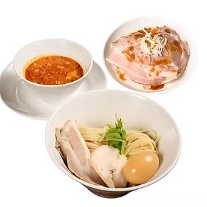 つけ麺『煮卵付き』+ミニチャーシュー丼セット