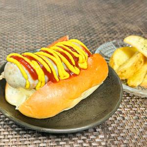 ハーフサイズ【迷ったらこれ！】シンプルにして王道 スタンダードドッグ ミニフライドポテト付き
