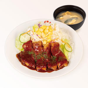 トンテキ定食(味噌汁付)