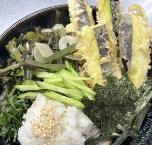 ナス天山菜そば