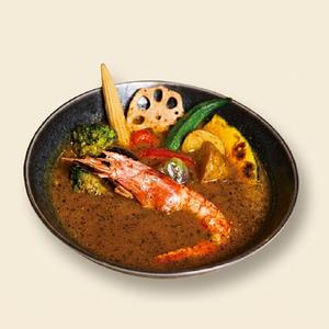 海のめぐみ・有頭エビのスープカレー