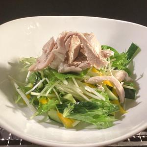 じいちゃんのおすすめ鶏サラダ