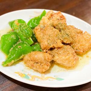 チキンのガリバタ炒め