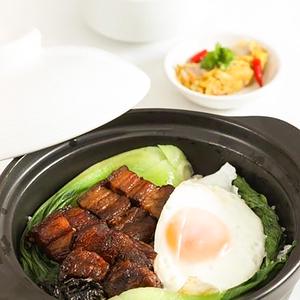 蜜汁肉仔(蜜汁豚角煮土鍋飯)