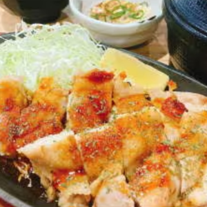 鶏もものチキンステーキ定食【ステーキソース】